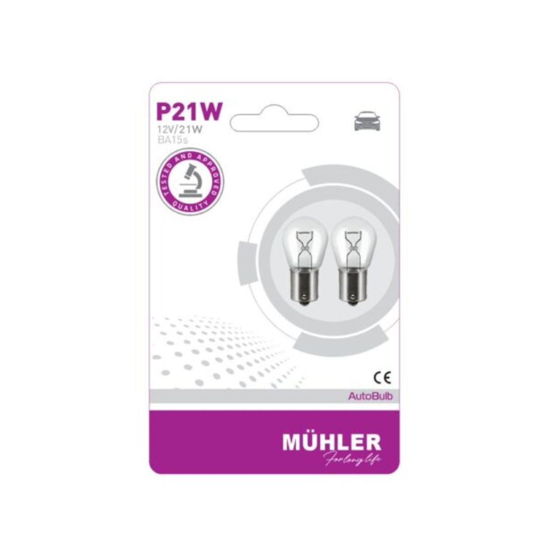 LAMPA 12V 21W P21W BLISTER MUHLER