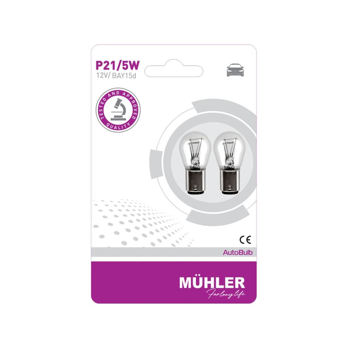 LAMPA 12V P21/5W BAY15D BLISTER MUHLER