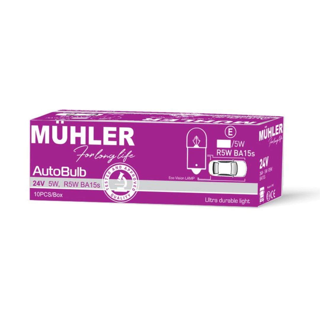 LAMPA 24V 5W R5W BA15s KUTI MUHLER