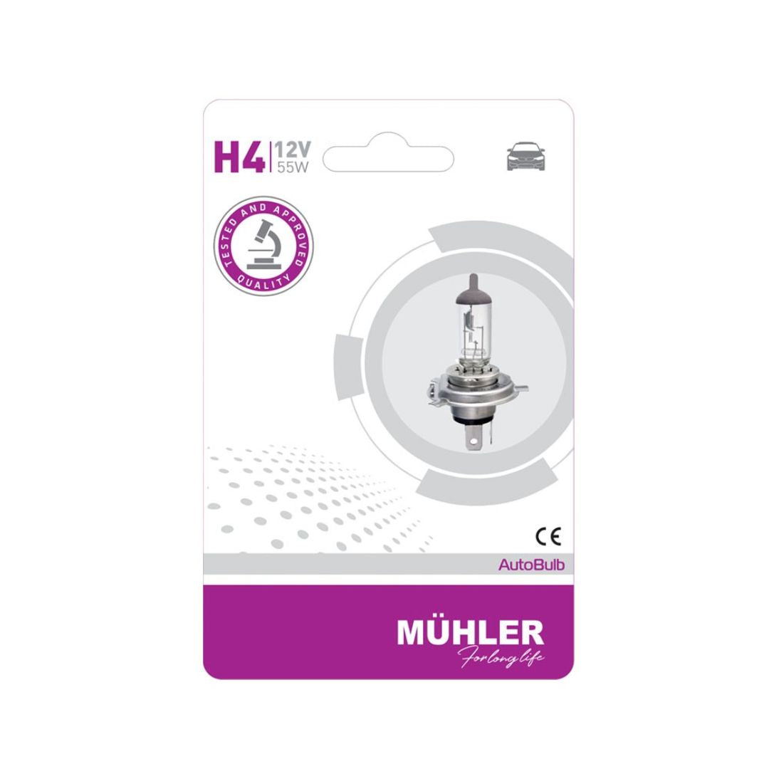 LAMPA H4 12V 55W BLISTER MUHLER